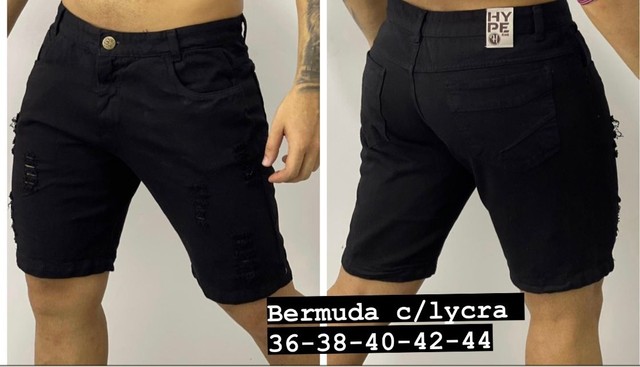 Bermuda jeans masculina  - Foto 4