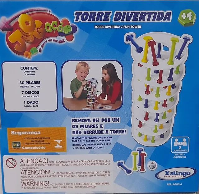 Jogo Infantil Torre Divertida Xalingo - xalingo