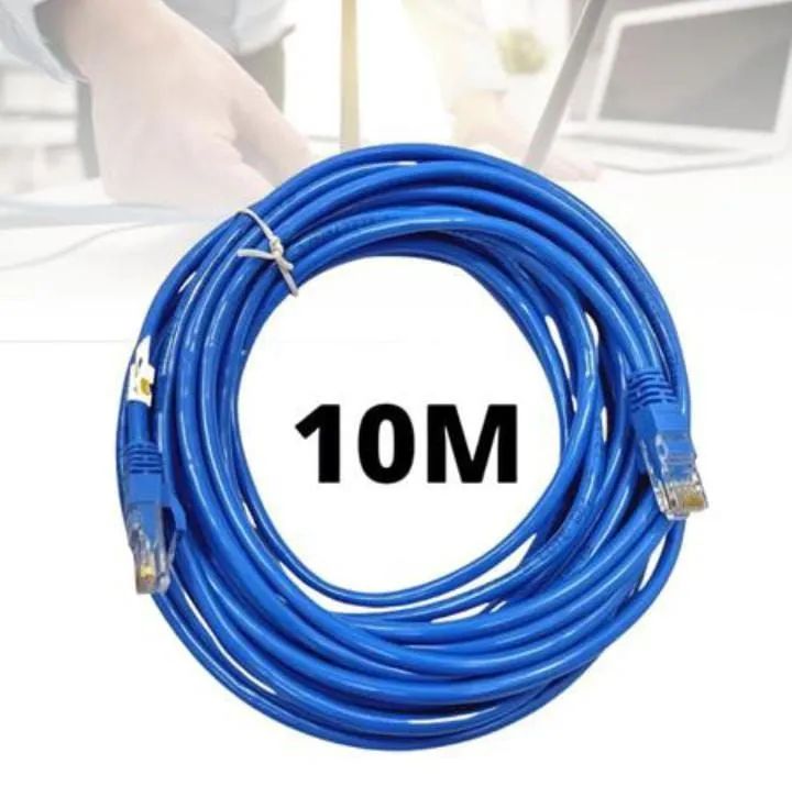 Cabo de Rede RJ45 10 Metros Azul - Novo