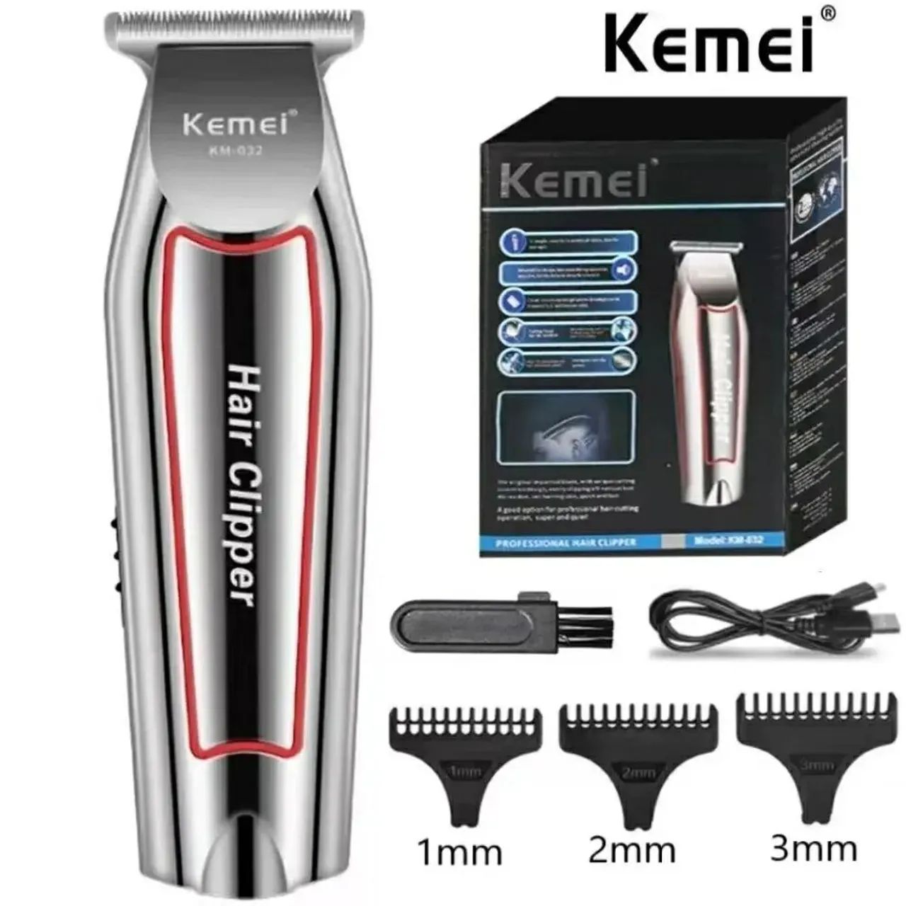 Máquina corta cabelo Kemei  - Foto 3