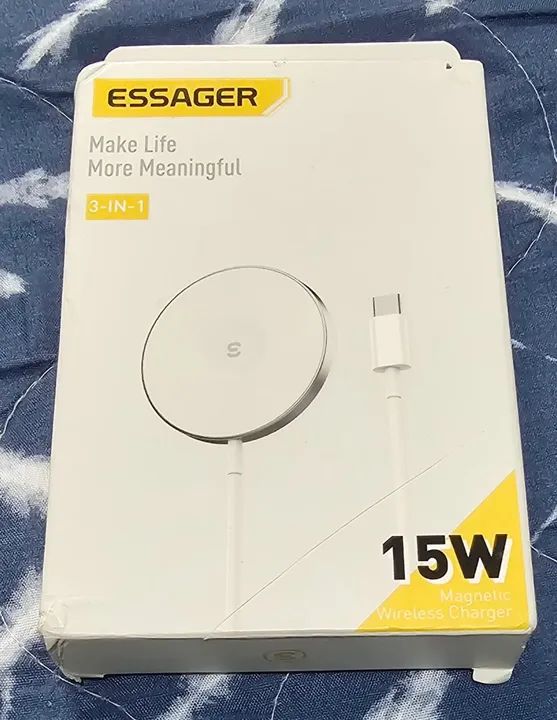 Carregador de Celular Magnetico ESSAGER + Suporte - Foto 2