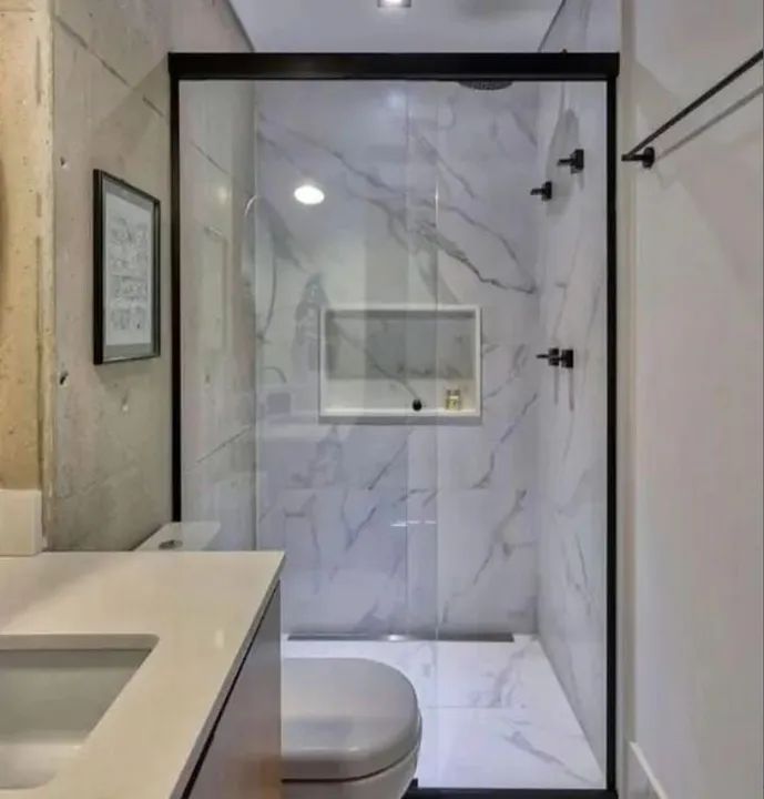 Box para banheiro em vidro temperado 8mm - Foto 4