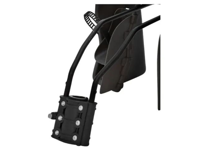 Cadeirinha traseira Polisport Dusky FF V29 Preta e Vermelha - Usada mas em ótim - Foto 4