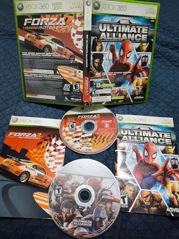 Marvel Ultimate Aliance E Forza Motorsport 2 Double Xbox 360 Original, mídia física. - Foto 5