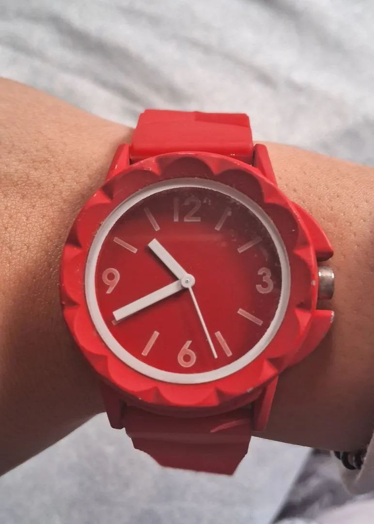 Relógio de Pulso Vermelho 