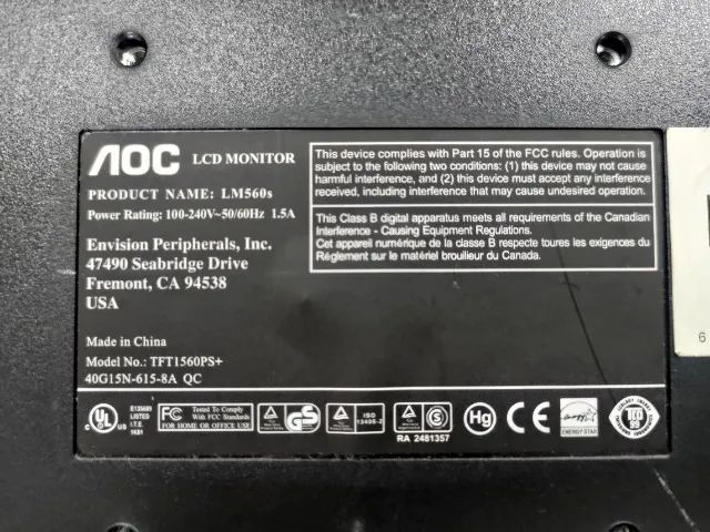 Monitor AOC LM560S de 15" - Foto 4