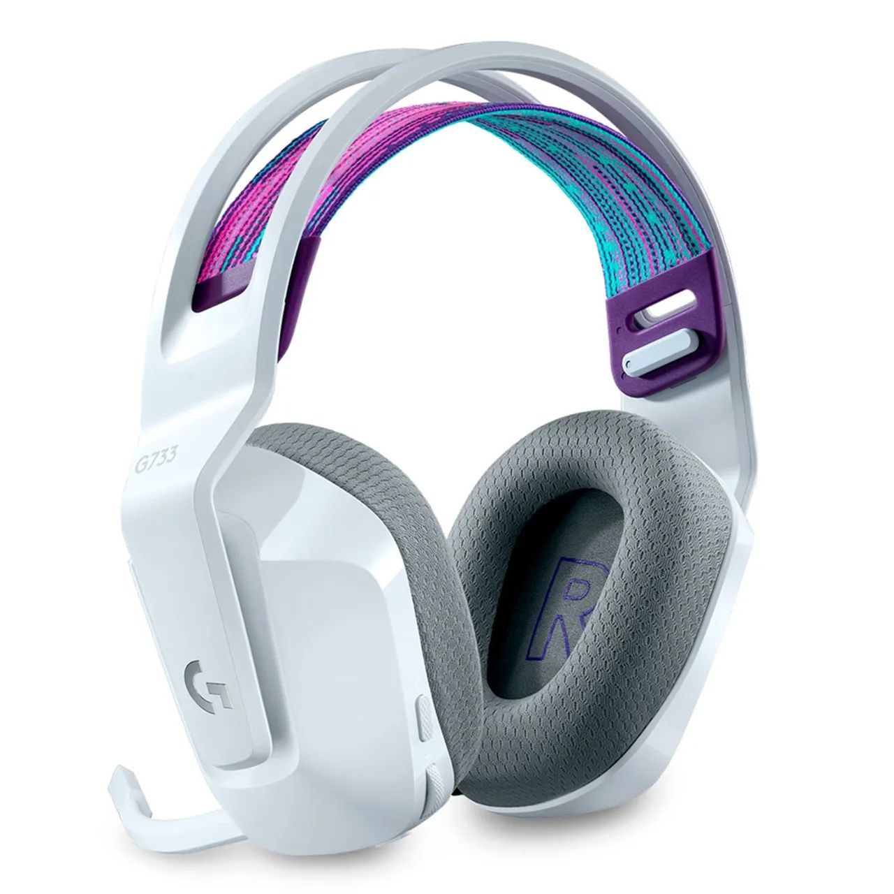 Fone De Ouvido Gamer Logitech G733 Lightspeed Sem Fio RGB - Foto 3