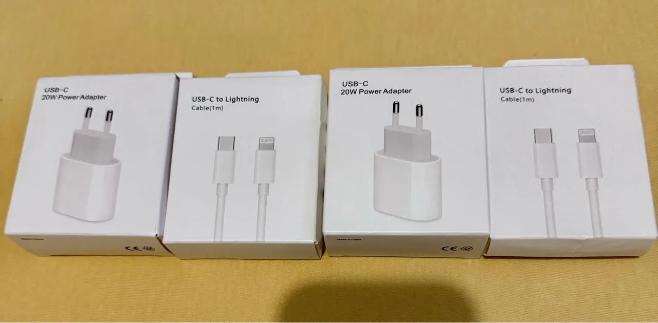 Cabo e carregador para iPhone