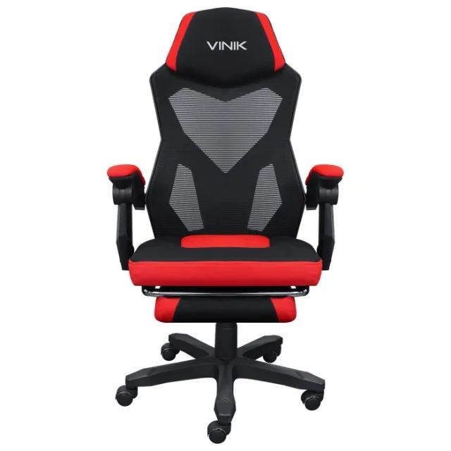 Cadeira Gamer Vinik Rocket Preto com Vermelho - WZetta - Foto 6