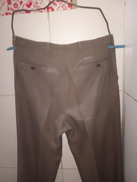 Calça Social Masculina Marrom N;52 - Foto 4