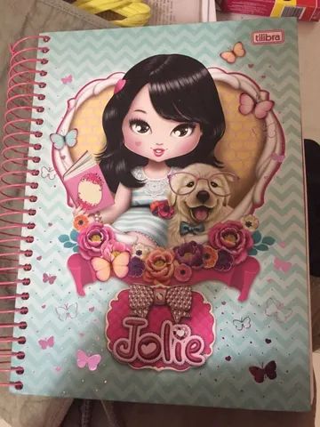 Caderno Jolie asiática 16 matérias