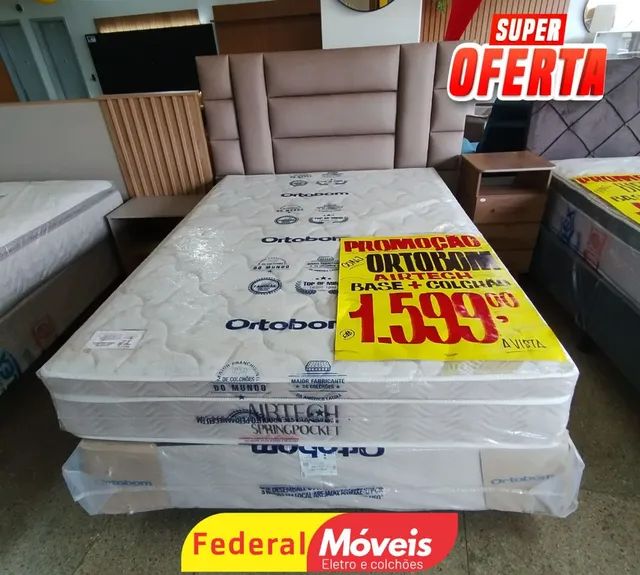Cama casal. Conforto no seu sono aqui na federal móveis!