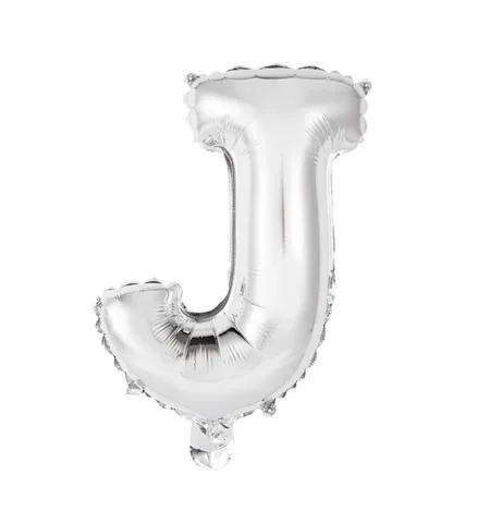 Balão Metalizado Letras Ballon Letter 16" 40cm Wb Cn498 - Letra J
