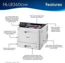 Impressora laser color Brother HL-L8360 zero 