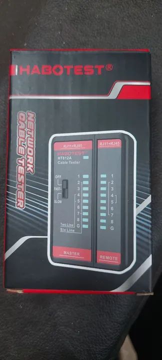 Tester de Cabo de Rede Habotest HT812A RJ11+RJ45