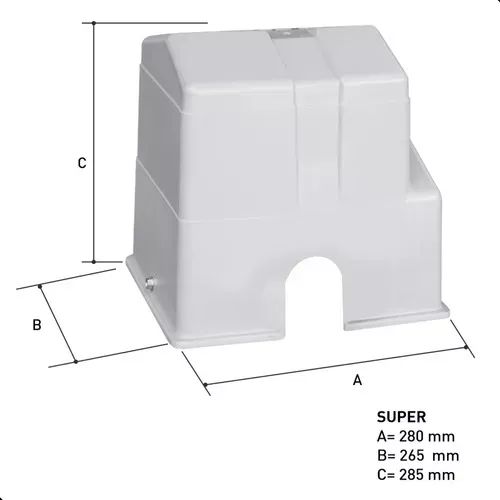 Carenagem Tampa Capa Motor Portão Peccinin Deslizante Super Cor Cinza 110V/220V - Foto 2