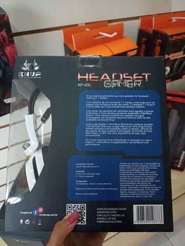 Headset gamer de led com microfone  - Foto 4