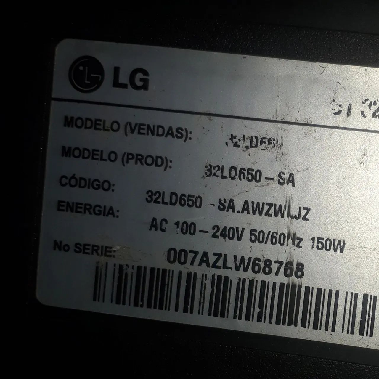 Placa de Fonte LG 32LD650