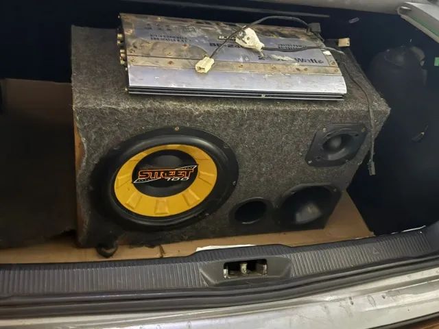 Caixa dutada subwoofer 12 polegadas + Módulo 2400W