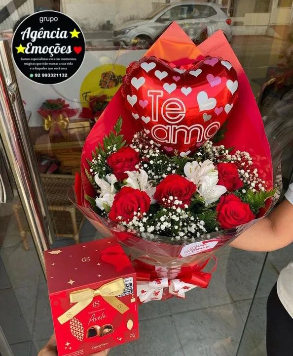 Buquê de flores romântico