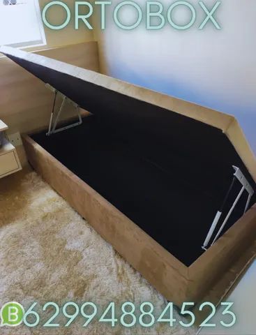 Cama Box Baú solteiro com preço de fabrica - Foto 3