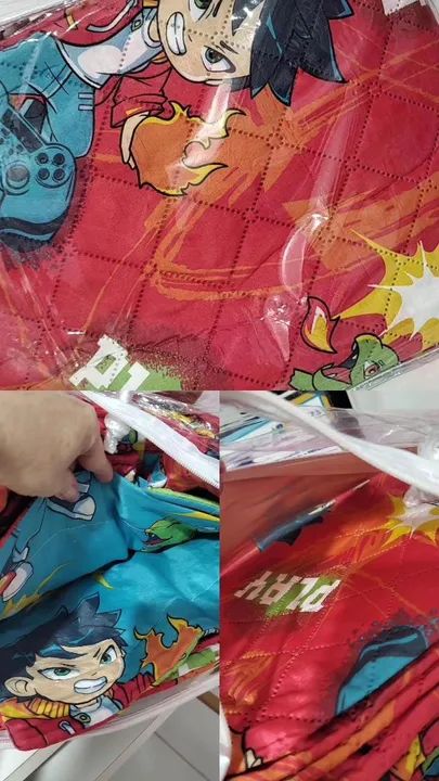 Colcha Cobre Leito Infantil Dinossauros - Dupla Face - Foto 3