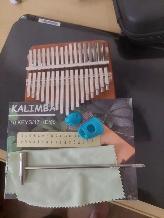 Kalimba de 17 teclas com design de gato - Foto 2