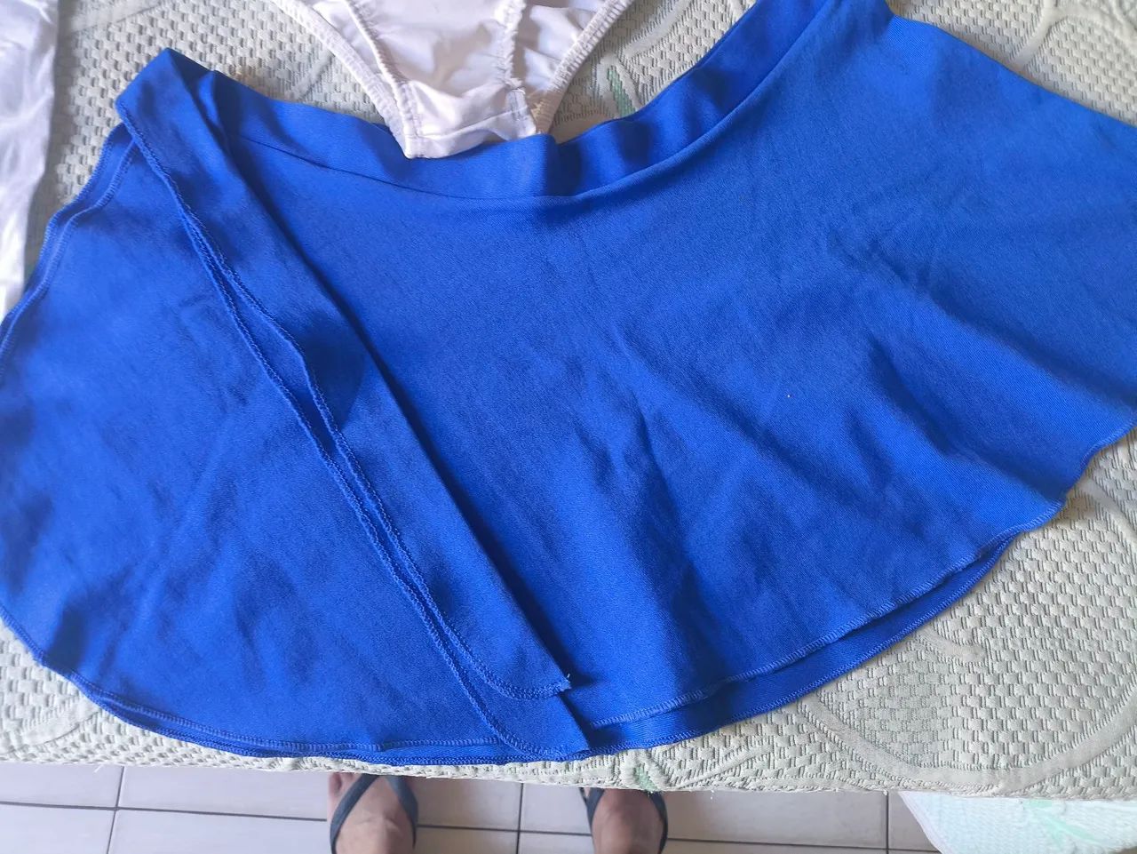 Conjunto de Ballet: Body e Calças Brancas,para balé  - Foto 2