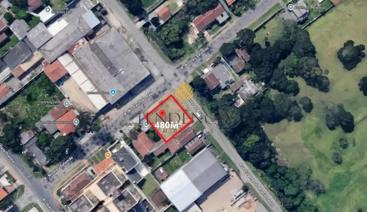 Terreno à venda, 480 m2 no TINGUI, CURITIBA - PR
