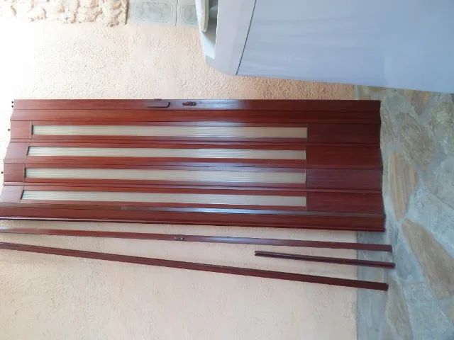 porta sanfonada translucida mogno  - Foto 2