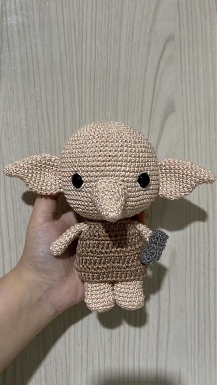 Boneco Dobby Amigurumi