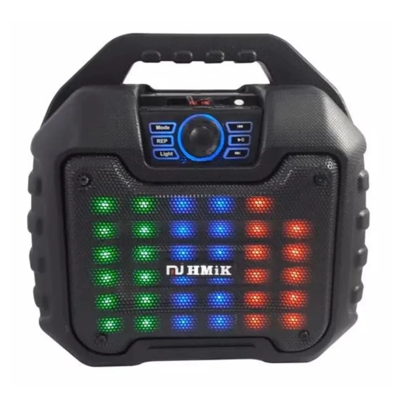 Caixa de Som Portátil com Luzes LED