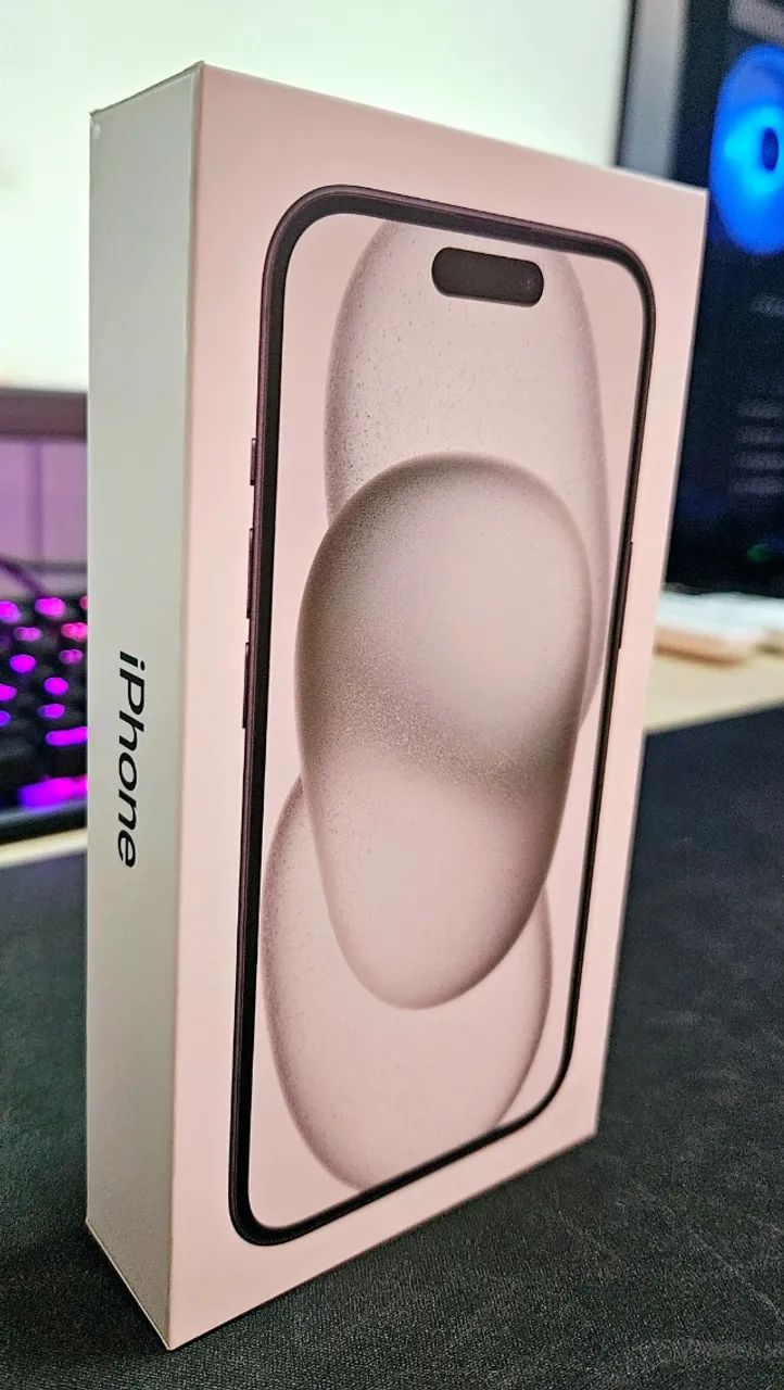 Iphone 15 128GB 5G Tela 6.1 Lacrado Anatel Nacional Garantia NF 1 ano de Garantia