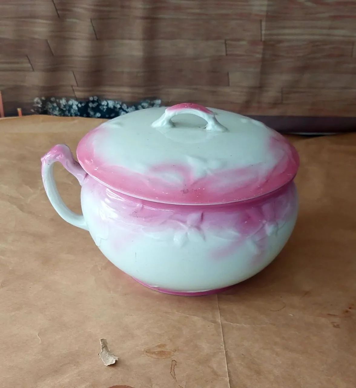 Antigo Penico de Porcelana com Tampa - Foto 4