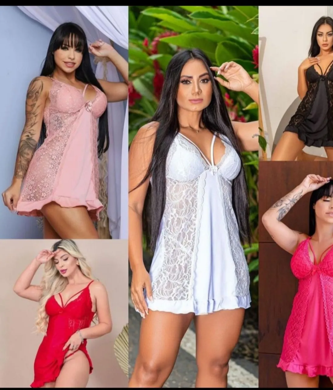 Lingerie Sensual e Elegante - Diversas Cores