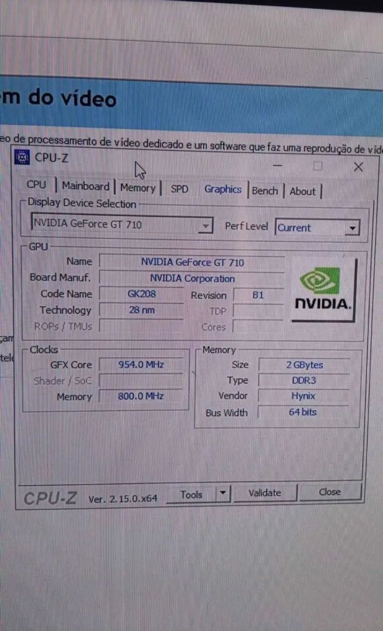 Placa de Vídeo NVIDIA GeForce GT 710