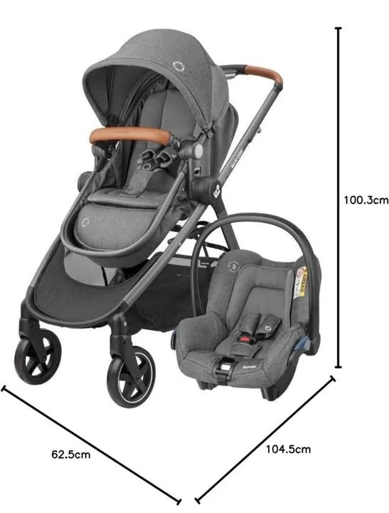 Carrinho e bebê conforto maxi cosi anna2