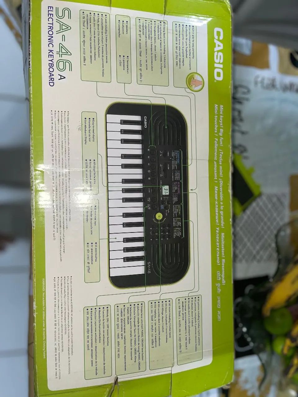 Teclado Mini Eletrônico Casio SA-46 - Ótimo para Iniciantes - Foto 2
