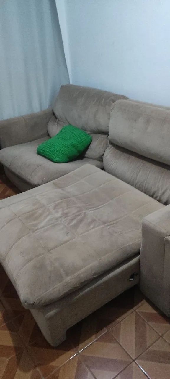 sofá retrátil grande 4 lugares