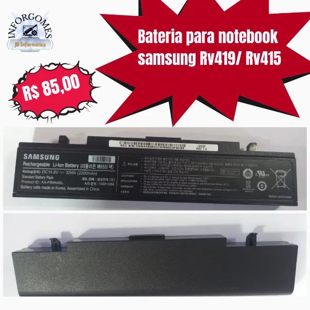 Bateria para notebook Samsung Rv419