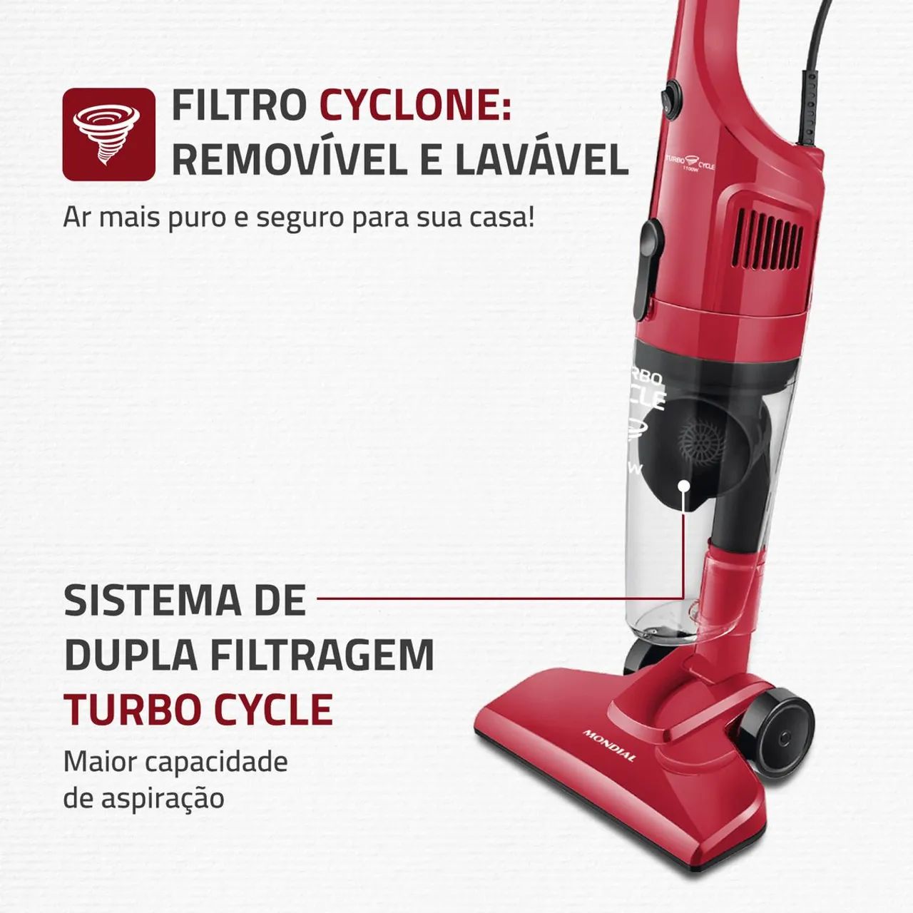 Aspirador turbo cicle Ap 36 Mondial  - Foto 2