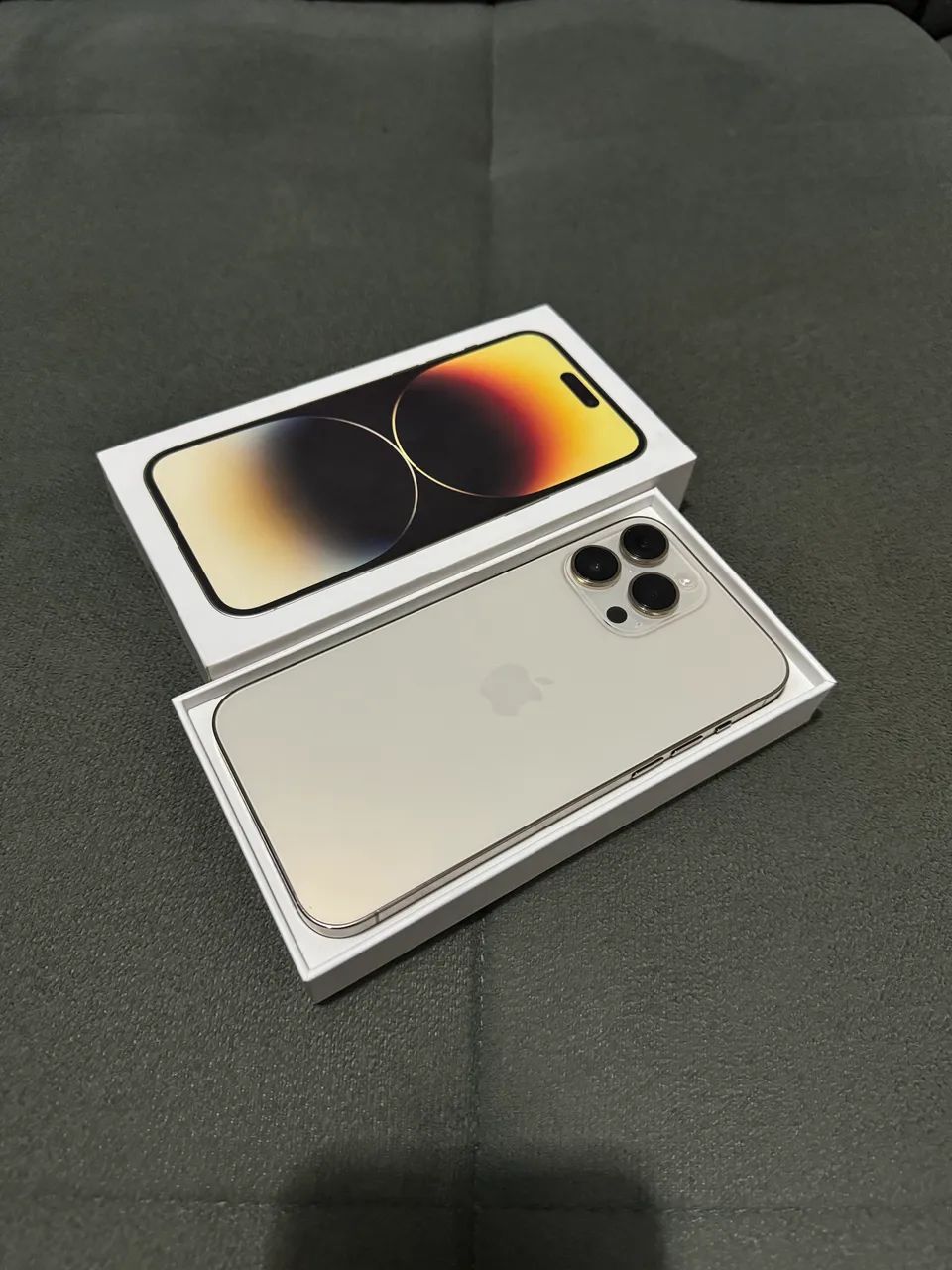 IPhone 14 Pro Max gold 256gb! Aceito trocas e cartão. - Celulares