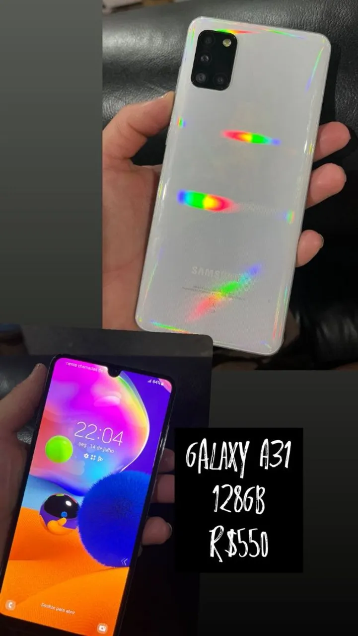 Samsung Galaxy A31 128GB - R$550