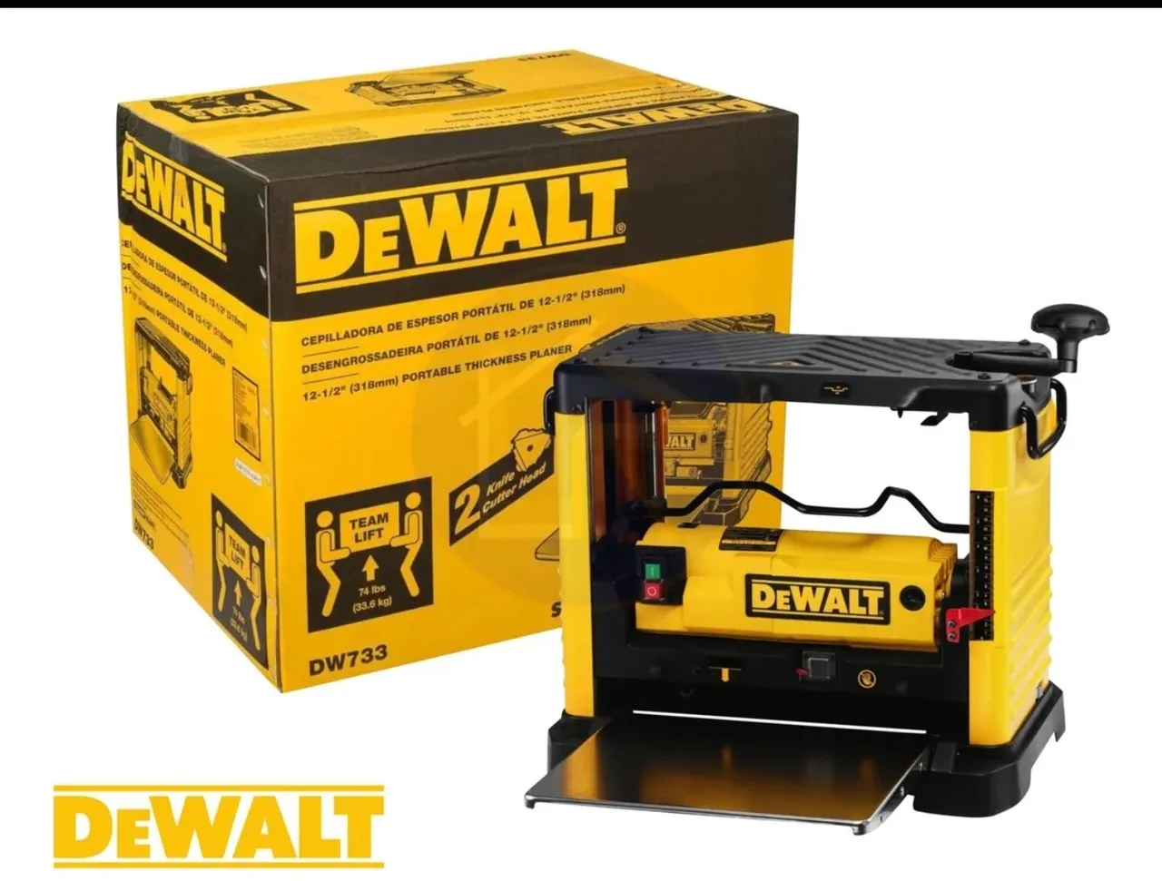 Plaina Desengrossadeira Portátil Dewalt DW733 12-1/2"
