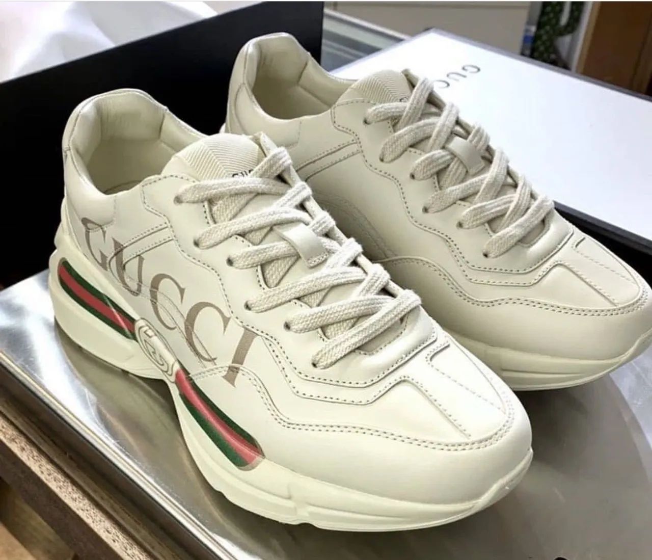 Tênis Gucci Ace Branco GG Original - Foto 4