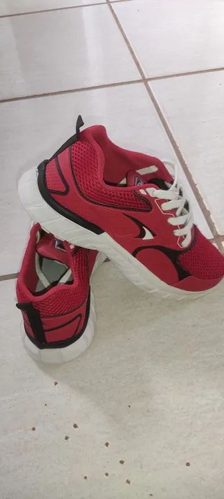 Tênis Esportivo Vermelho - Foto 5