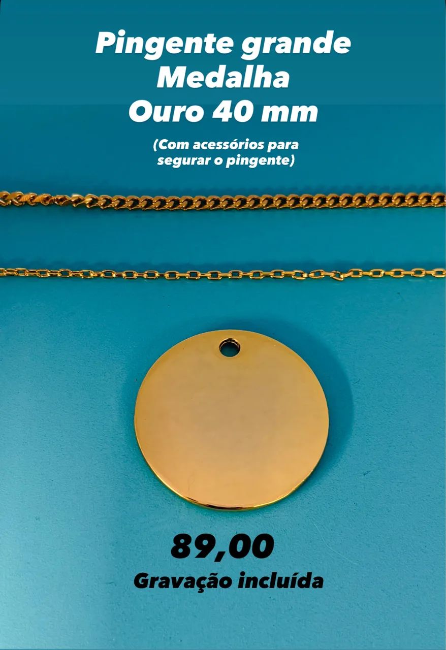 Gravação à laser + aço e semijoias e impressão em 3D - Foto 4