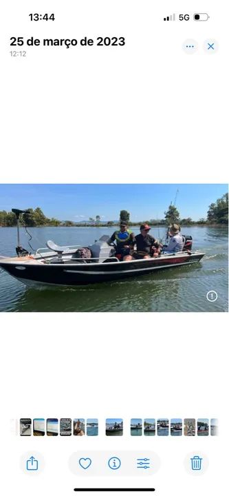 Lancha metalglass motor 50 mercury - Foto 2