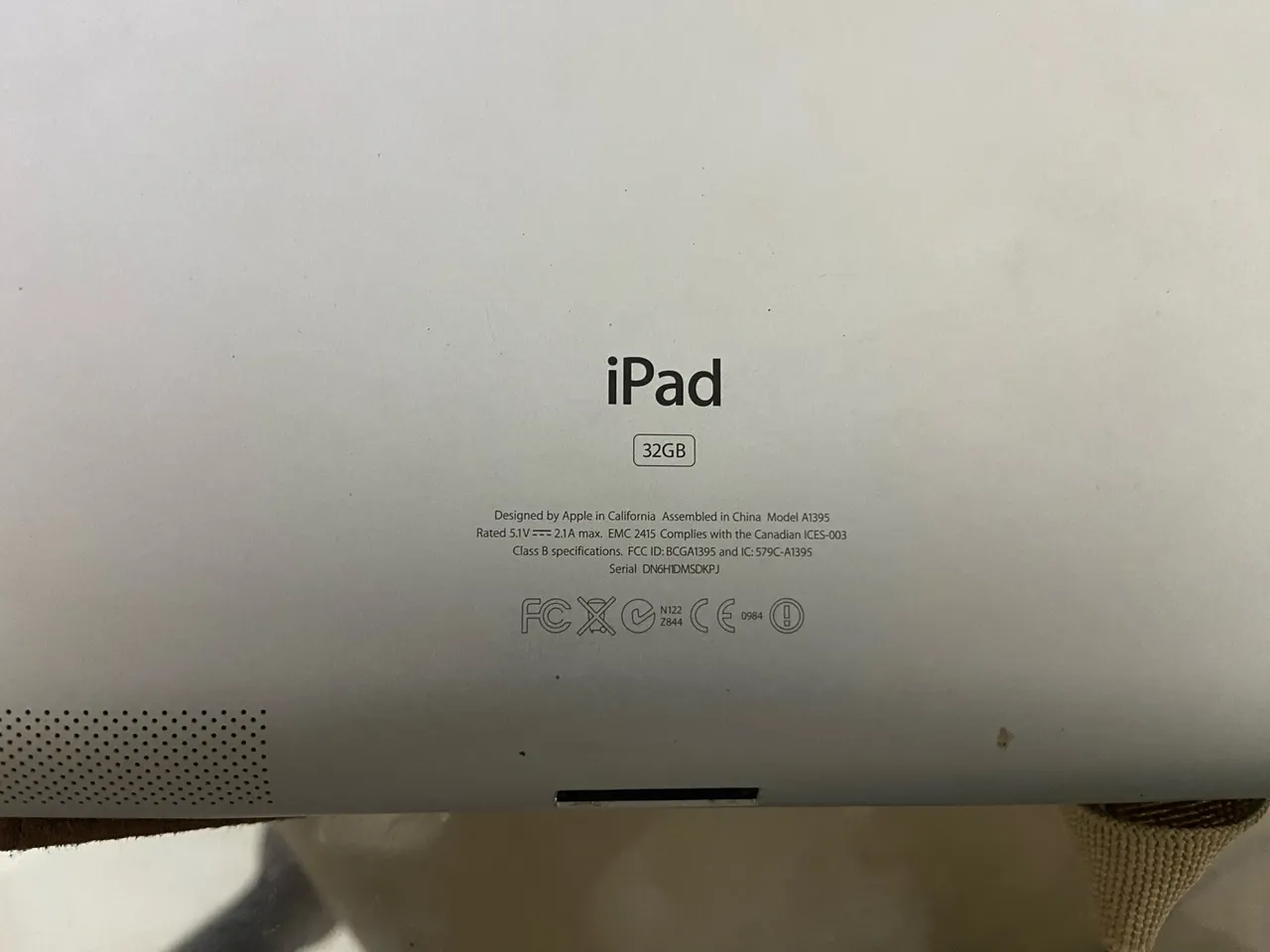 iPad Apple 32GB - Modelo A1395