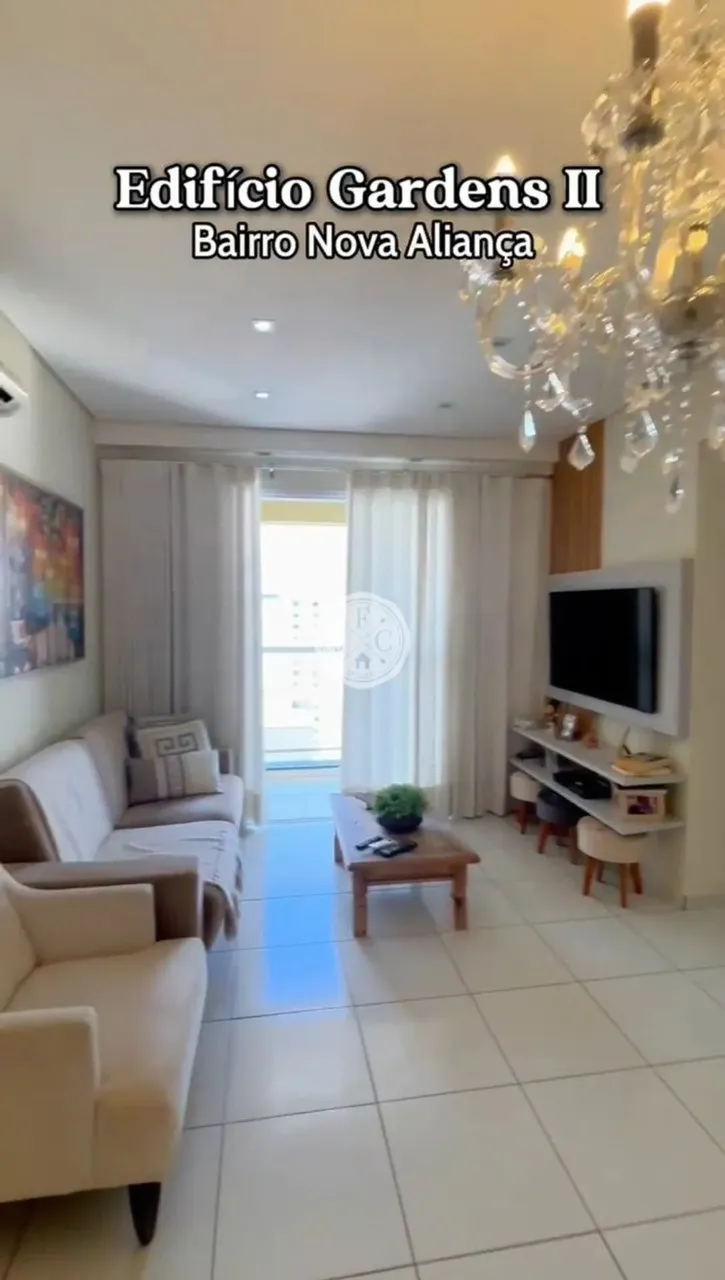 Apartamento mobiliado com 2 Quartos para Venda e Locação, 72m² - Nova Aliança - Edifício A